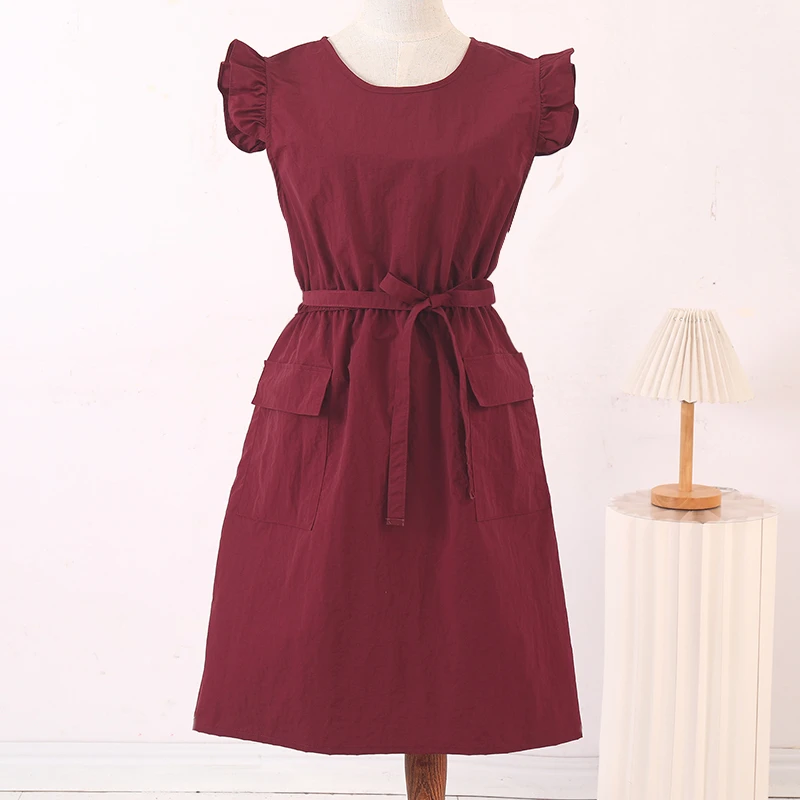 新款春季收腰马甲围裙透气防泼水居家上班洋气收腰工作服定制印字