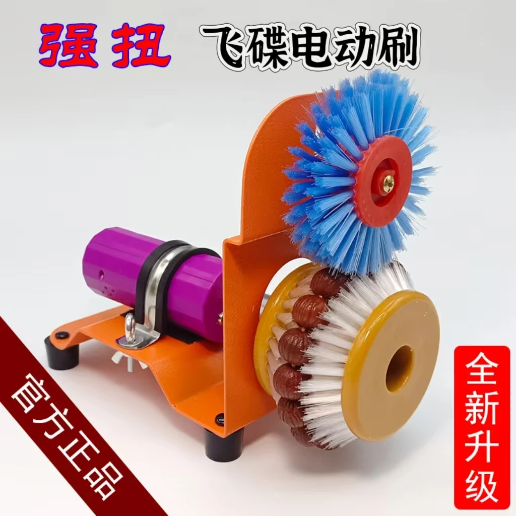 文玩强扭飞碟电动刷金刚菩提抛光包浆盘珠机全自动刷盘机器