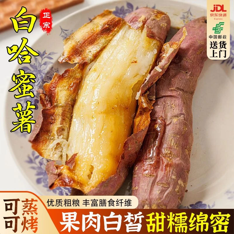 【沃野农乡】白哈密冰糖薯哈密薯新鲜烤红薯软糯香甜地瓜健康粗粮