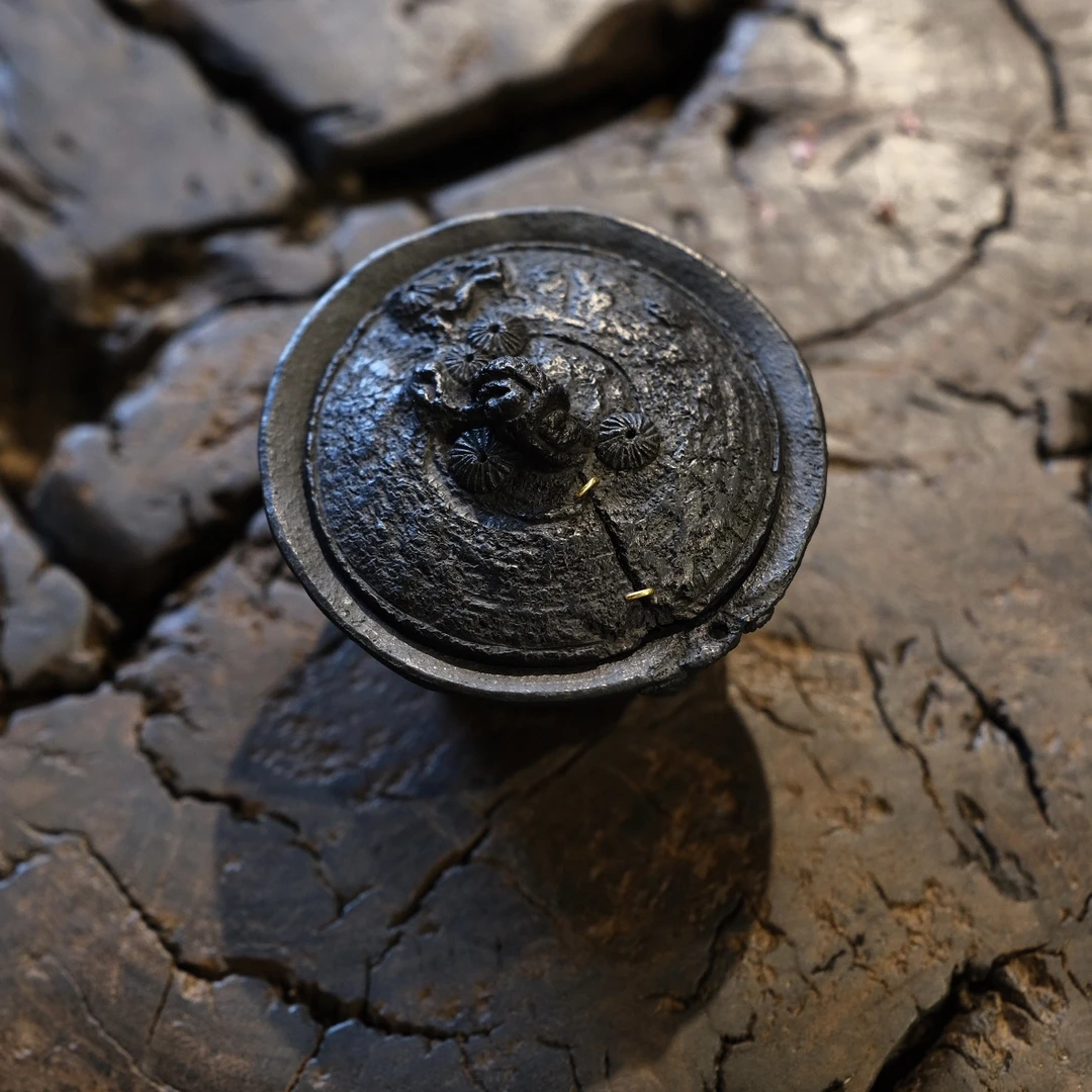 原创手作松针金钉盖碗80ml