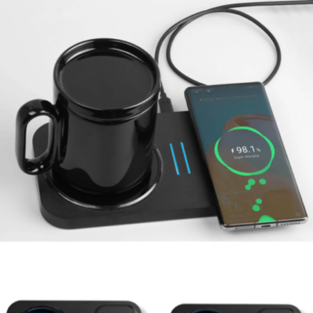 4合1手机无线充电苹果耳机和手表无线充电并且任意水杯保温杯垫