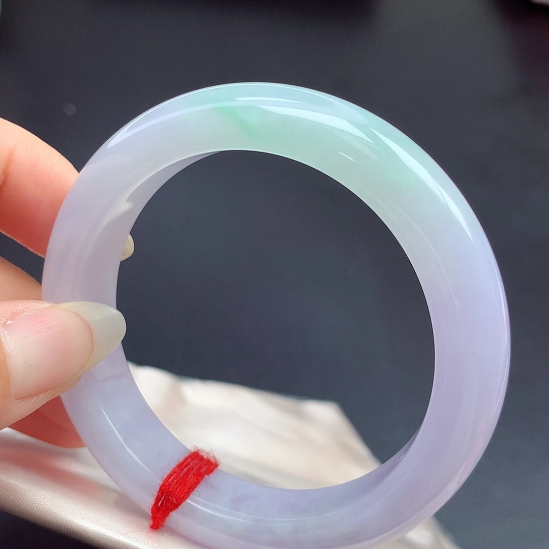 翡翠未镶嵌手镯53圈口