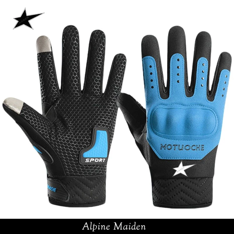 正品现货A星Alpine Maiden春秋薄款摩托车男骑行手套户外机车防摔