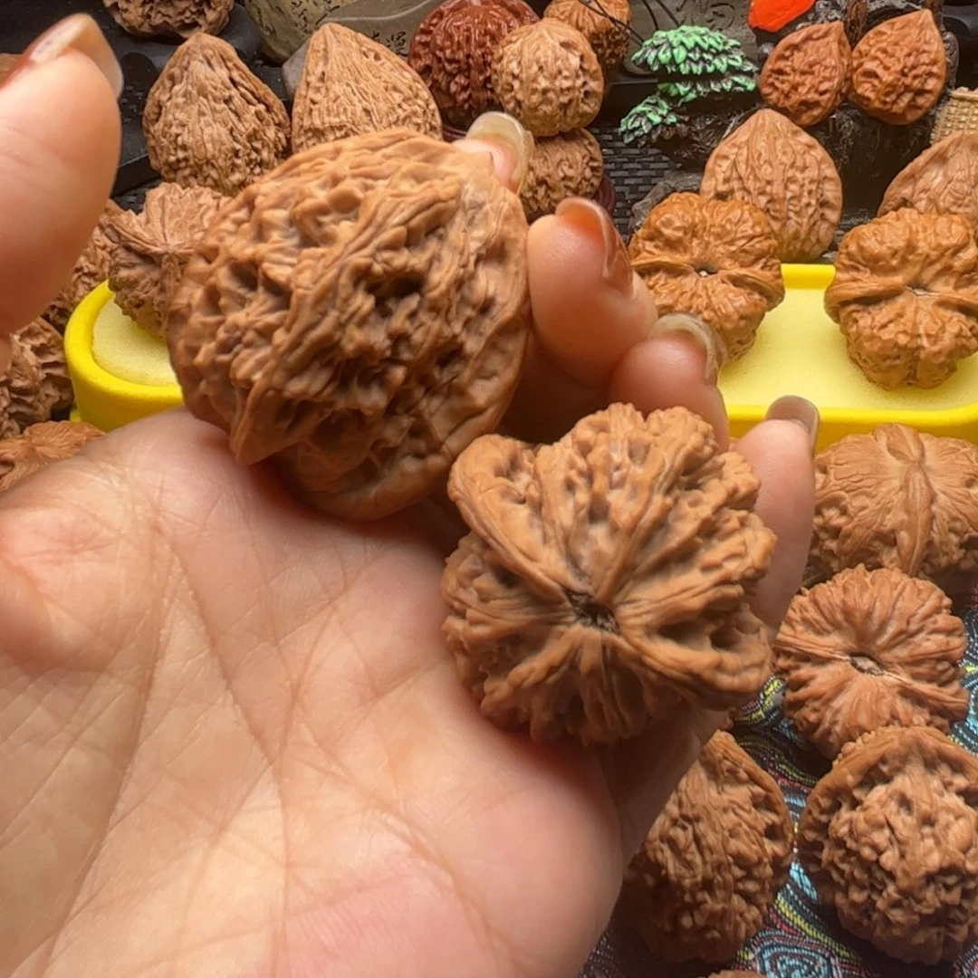 吊坠文玩核桃全品老树麦穗虎头40