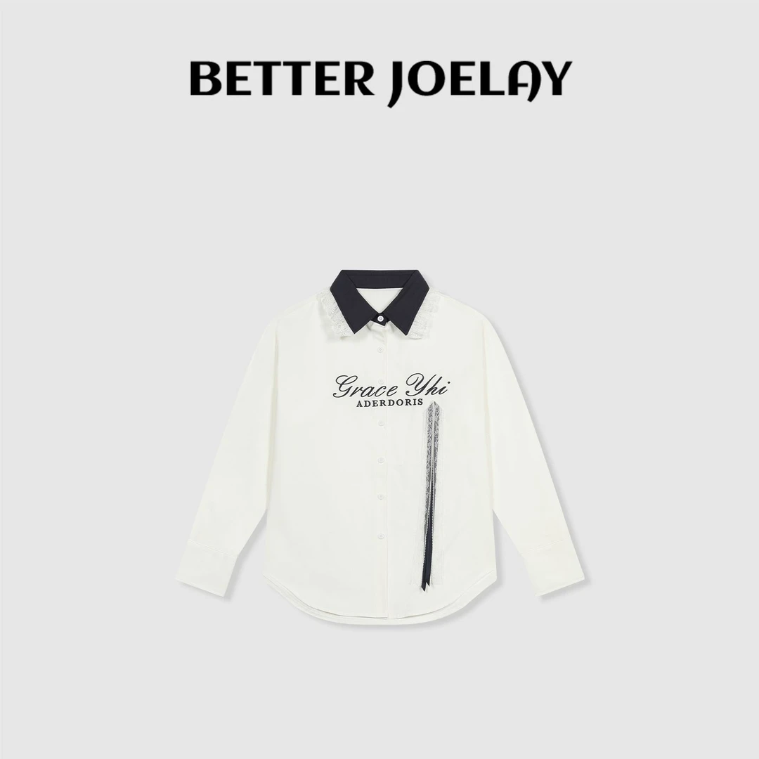 BETTER JOELAY -【山高水长】时尚百搭衬衫宽松时尚潮流休闲Z4597