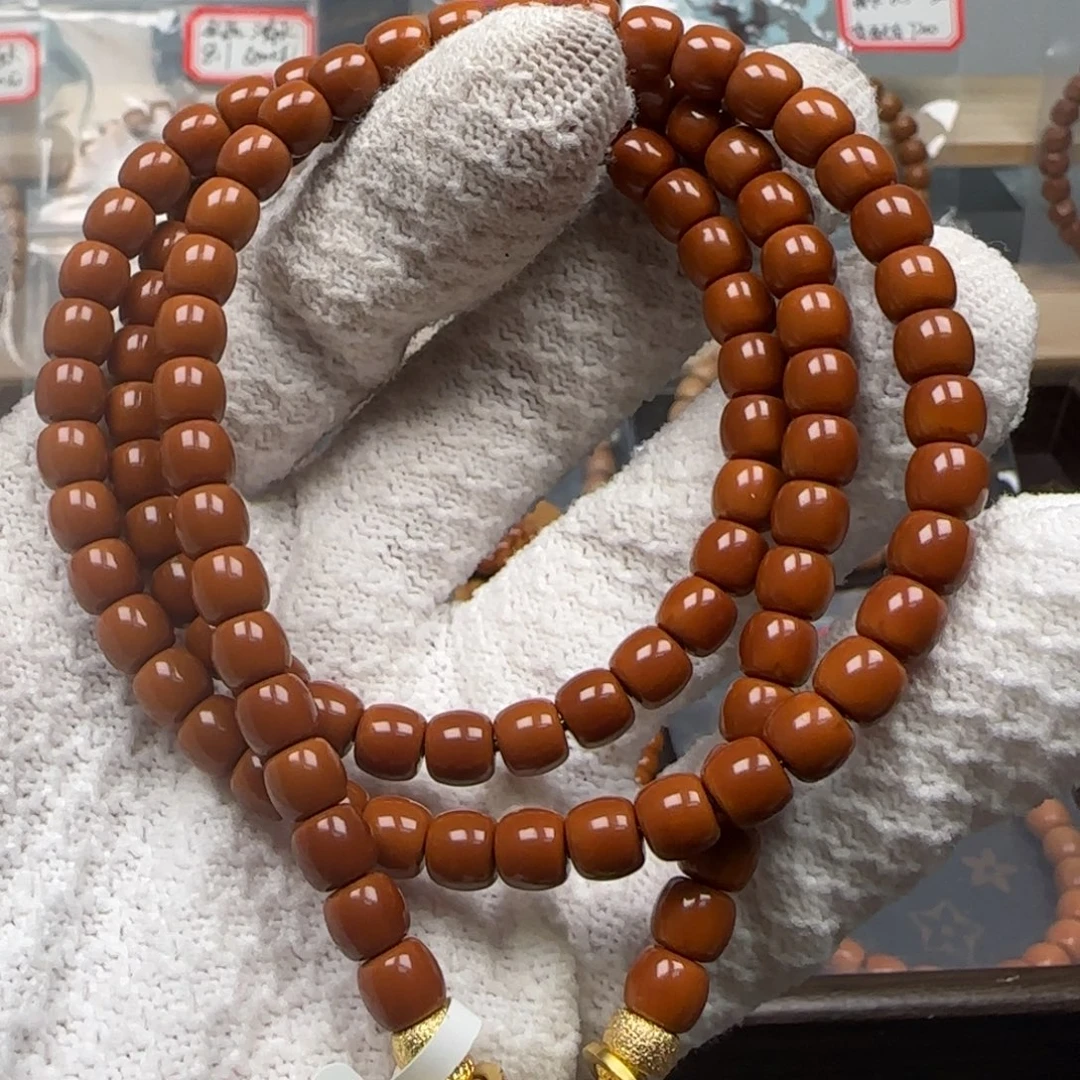 手串橄榄核老挝长串极限弧6.7mm