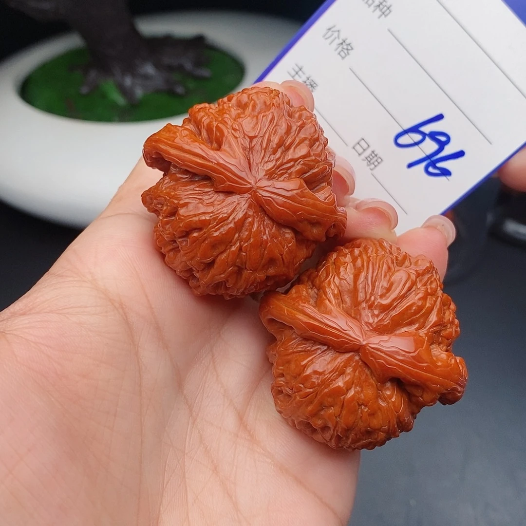 把件文玩核桃41闷白696