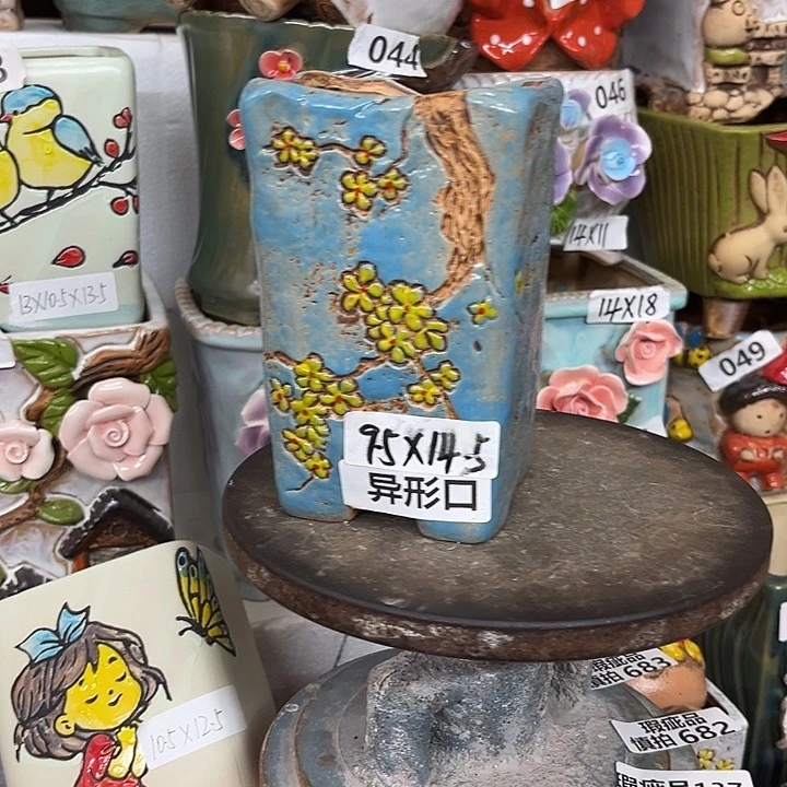 紫砂花盆粗陶材质多肉花盆