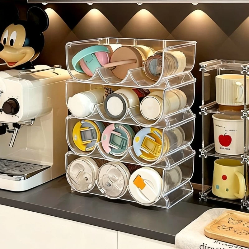 保温杯收纳神器整理架水杯架茶杯收纳架子网红杯橱柜置物饮料红酒