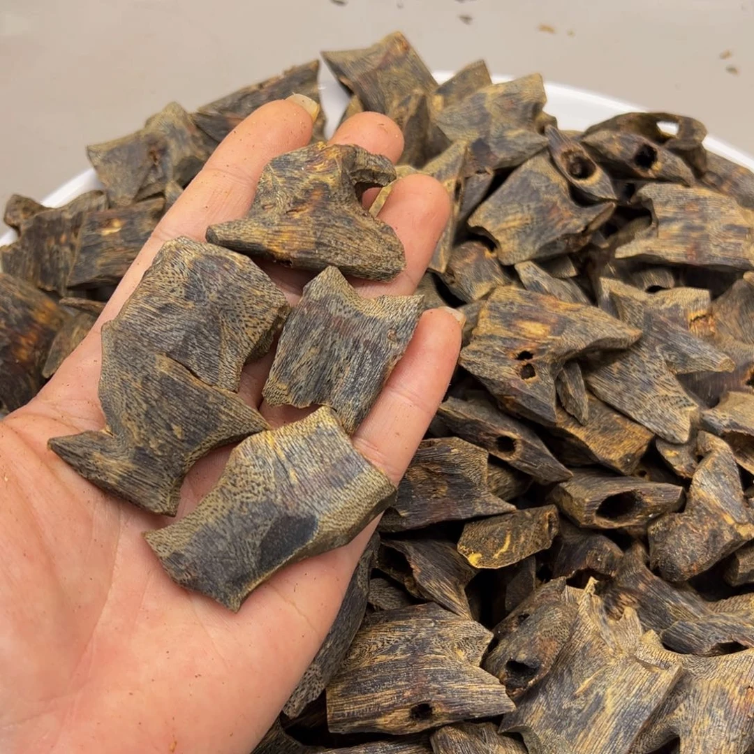 沉香碎屑沉香虎斑紫棋沉水块料20克