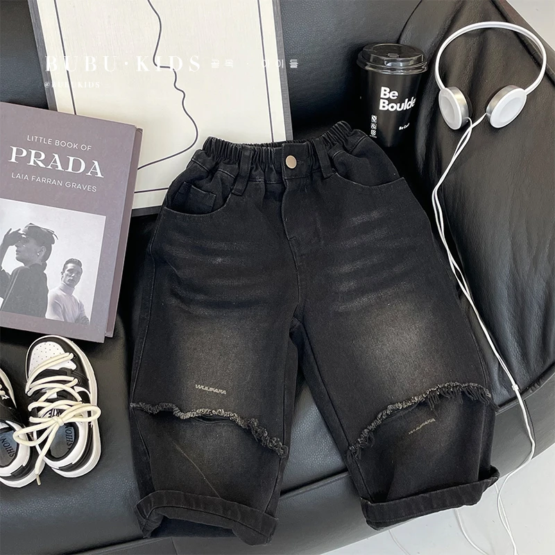 【现货】春装儿童韩版个性潮流时尚百搭休闲裤子qhh0126-QHH