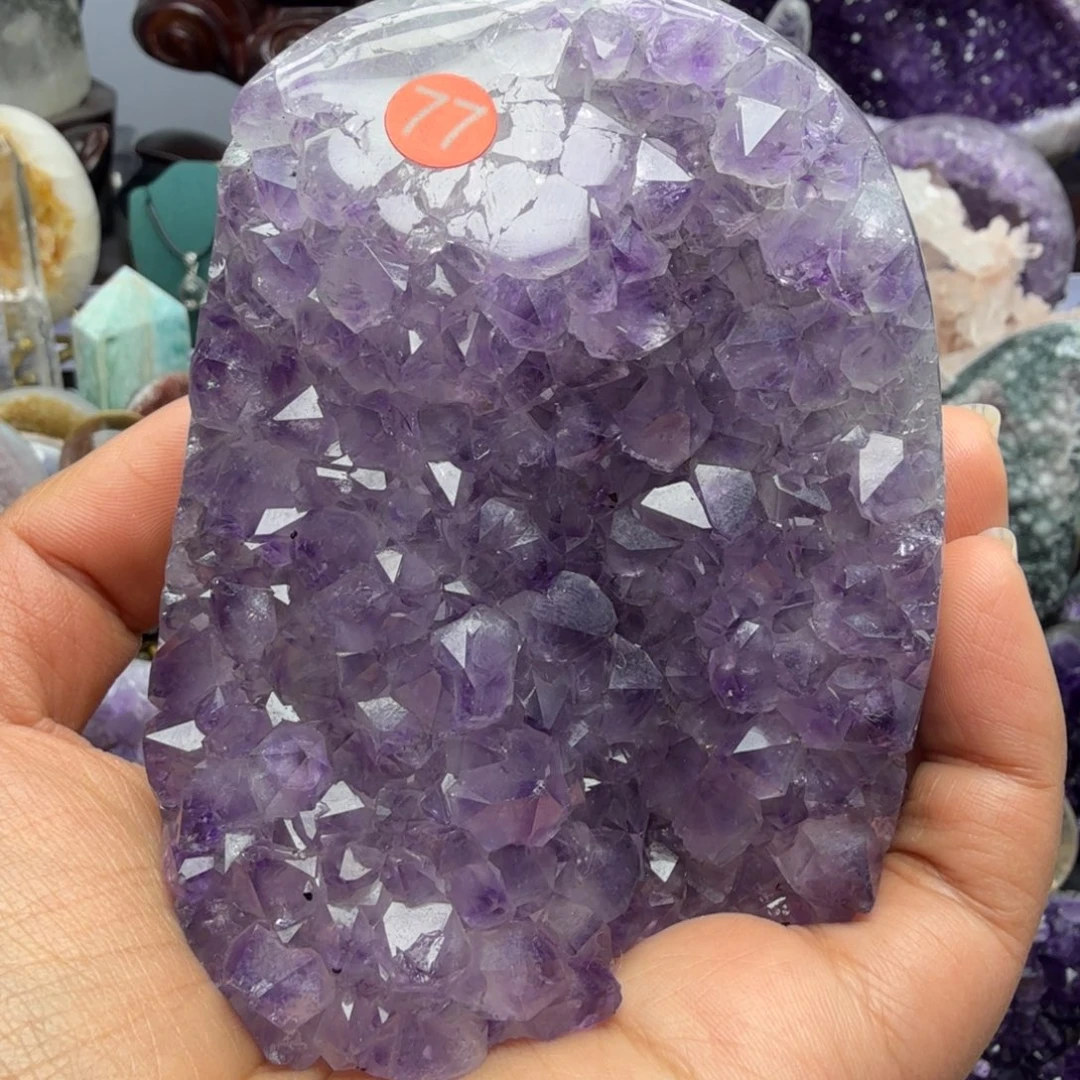 摆件紫晶未镶嵌紫水晶