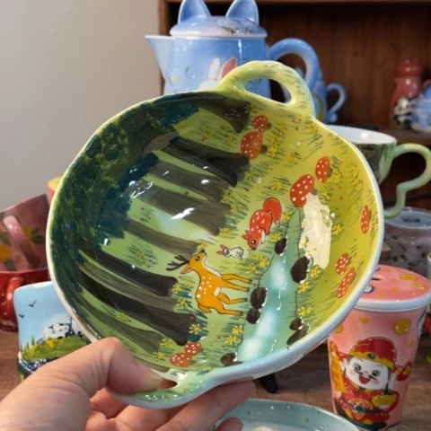 炉景德镇釉下手绘陶瓷