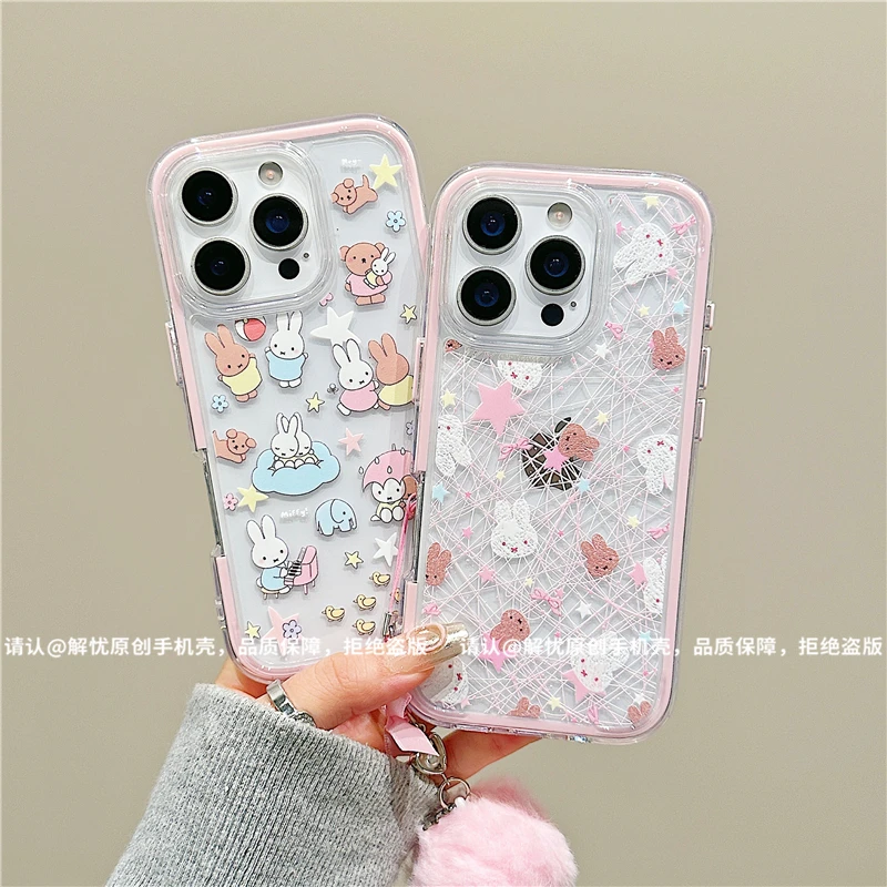 三合一炫彩适用苹果iPhone17/华为荣耀/OPPO/VIVO/小米手机壳爆款