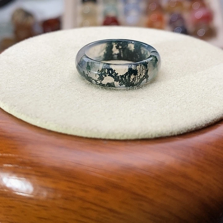 玛瑙/玉髓未镶嵌戒指A 86不退换港17内径18