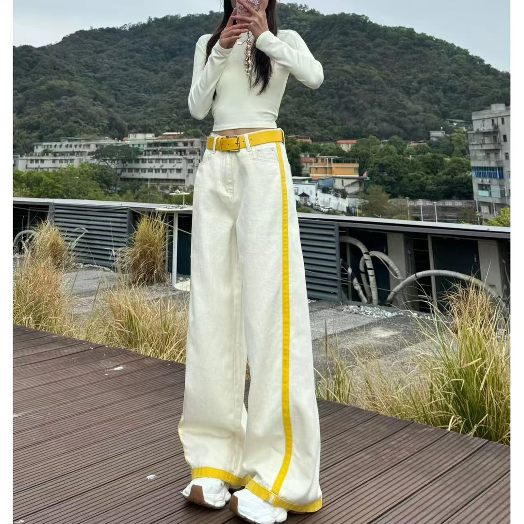 心氧-2025春款【海派线条】显白拉腿百搭舒适女款弯刀牛仔裤