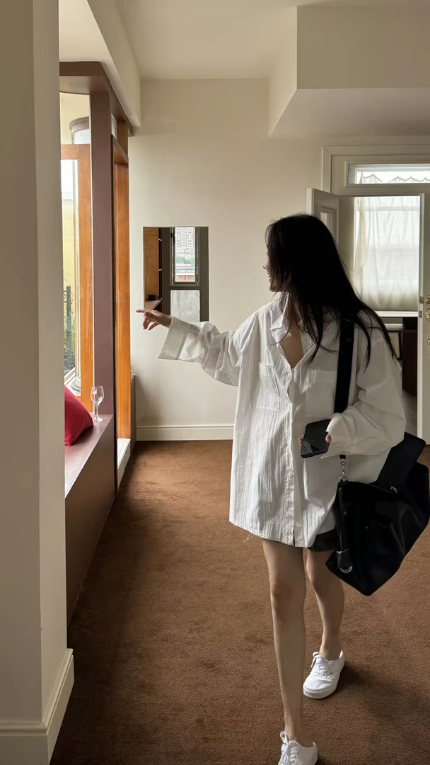 【INAIEN】线上款“盛夏午后”毛须边衬衣 P8510