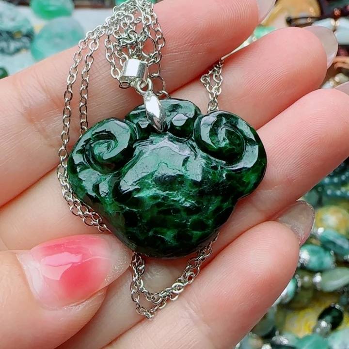 翡翠未镶嵌颈饰天然A货49