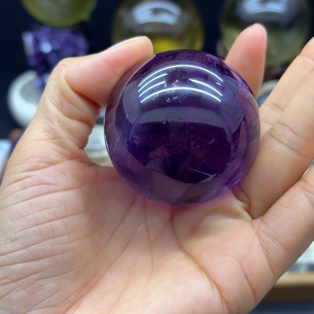 珠宝半成品银S925镶嵌紫晶5.15公分
