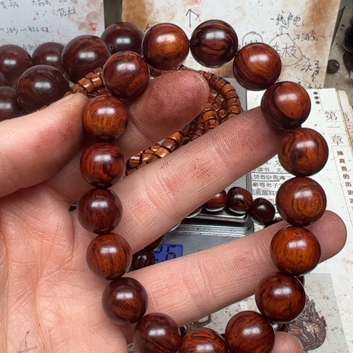 藤类海南红降12圆珠微瑕