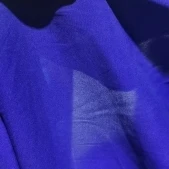 美国真丝弹力双乔面料纯色蓝紫色服装面料 幅宽105CM