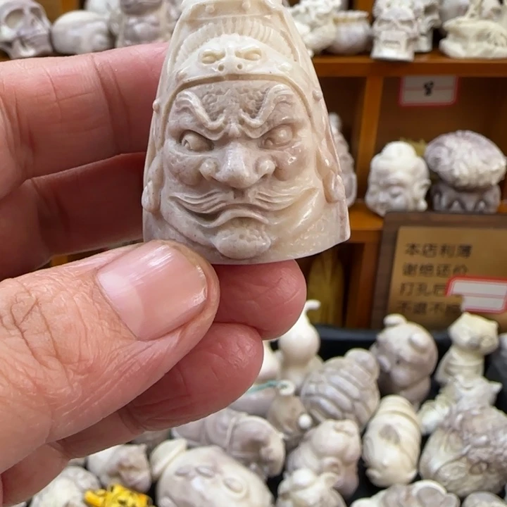 d***亮非金属配饰鹿角雕刻一个