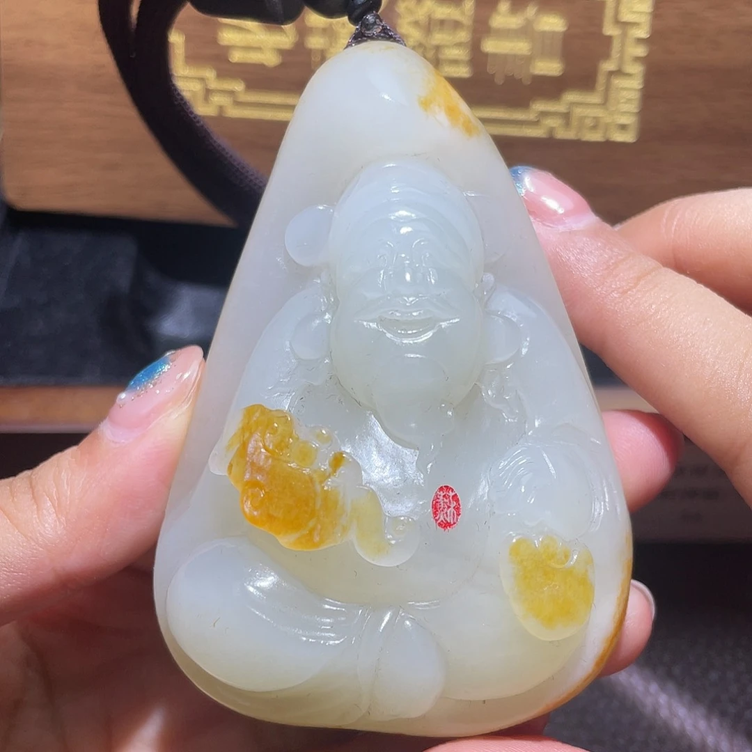 和田玉未镶嵌挂件