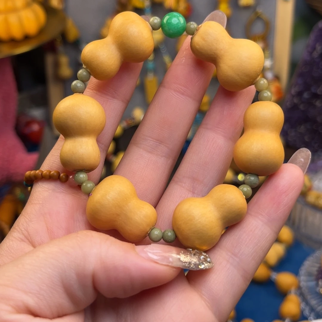 木鸡腿型葫芦手串小尺寸
