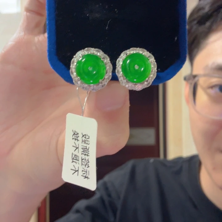 翡翠银S925镶嵌颈饰