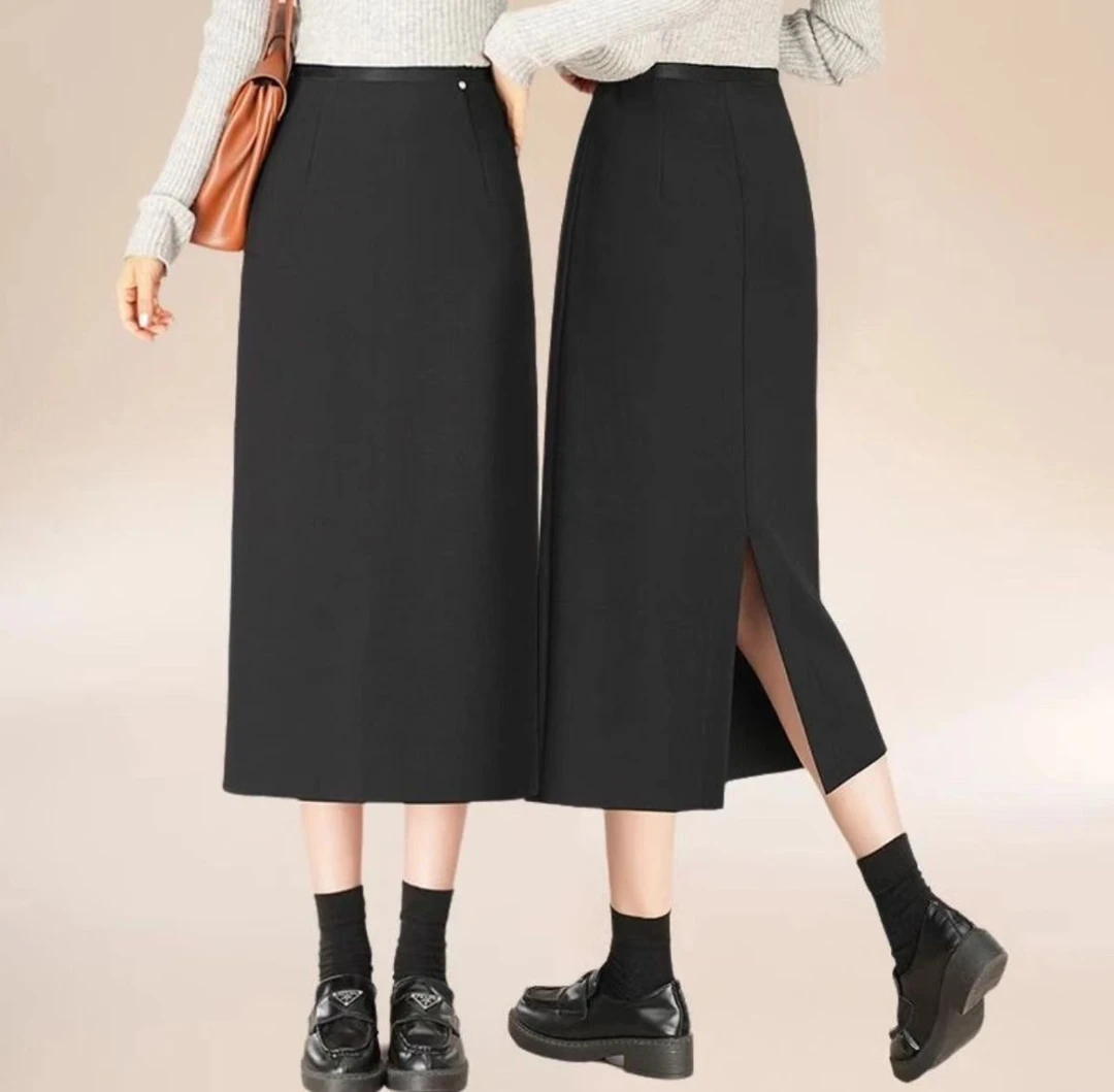 黑色春秋季直筒夏季裙子广州十三行甜美可爱半身裙夏款上档次正品