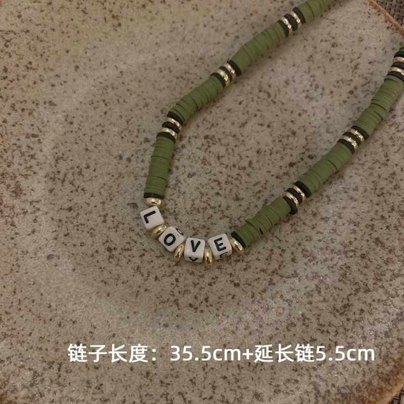 合金项链 小众彩色手作气质百搭设计感ins项链19TS6810-01