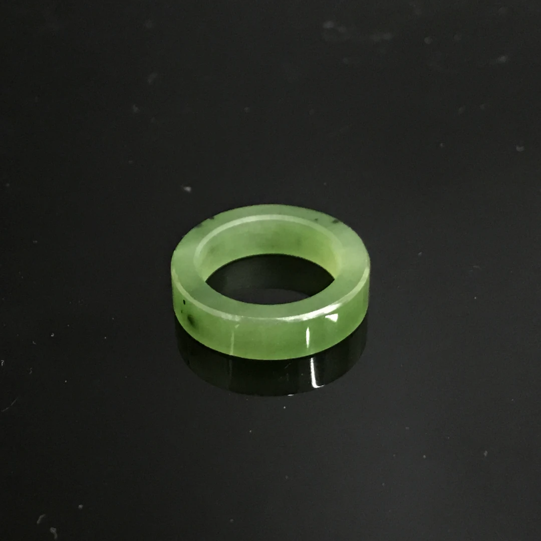 清代和田碧玉指环/525217/收藏/传承/【友谊文物商店】