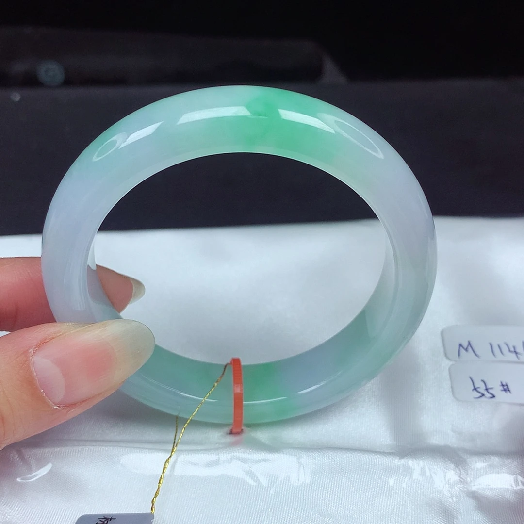 未镶嵌手镯翡翠55圈655