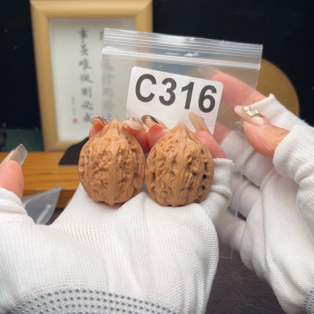 把件文玩核桃33瓷瓶鸭嘴c316