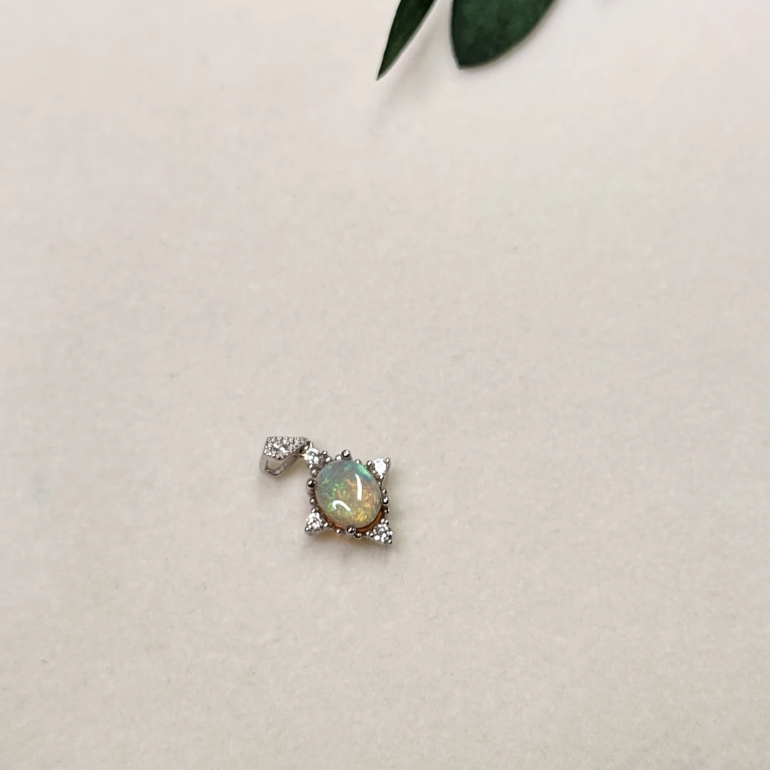 【六六中古】孤品简约欧泊s925吊坠ew229