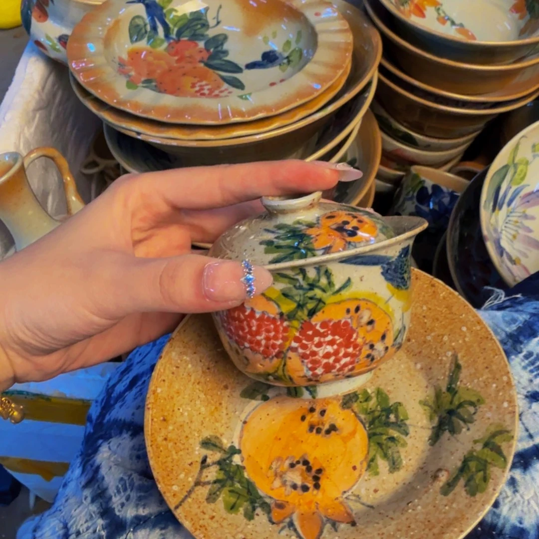 瓷片景德镇陶瓷手工手绘