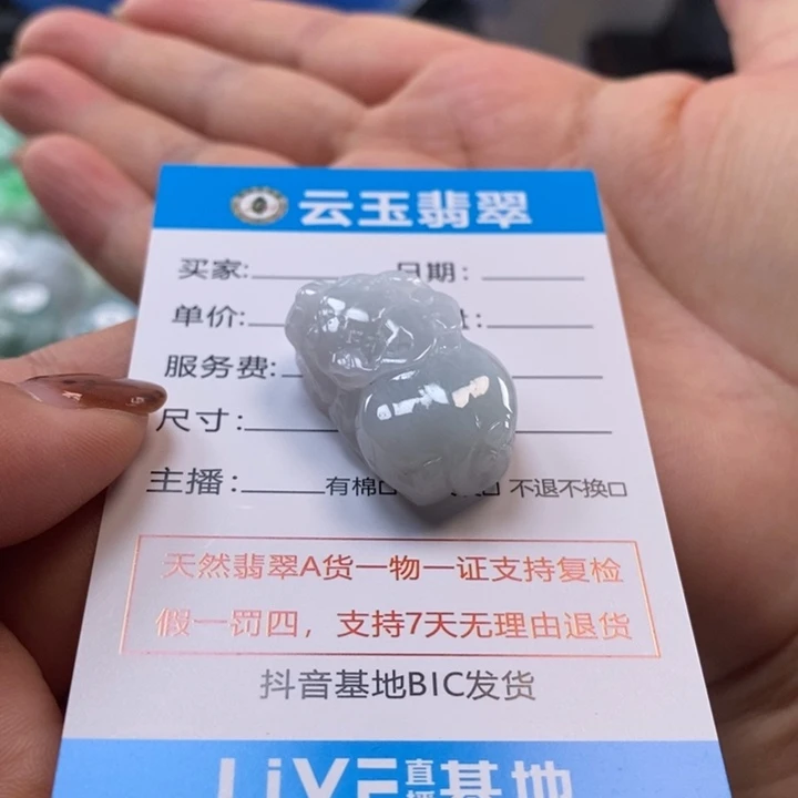 颈饰未镶嵌翡翠多人貔貅