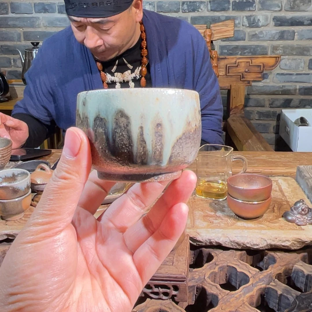 梦***࿐杯云南陶泥柴烧茶具