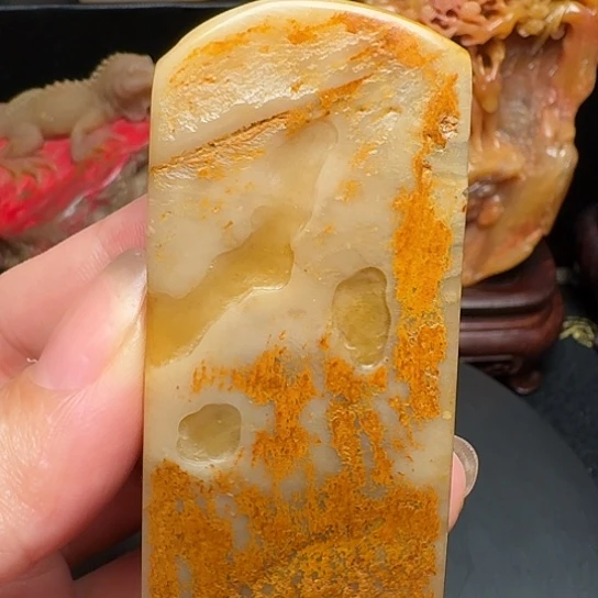 昌化石昌化田黄无事牌