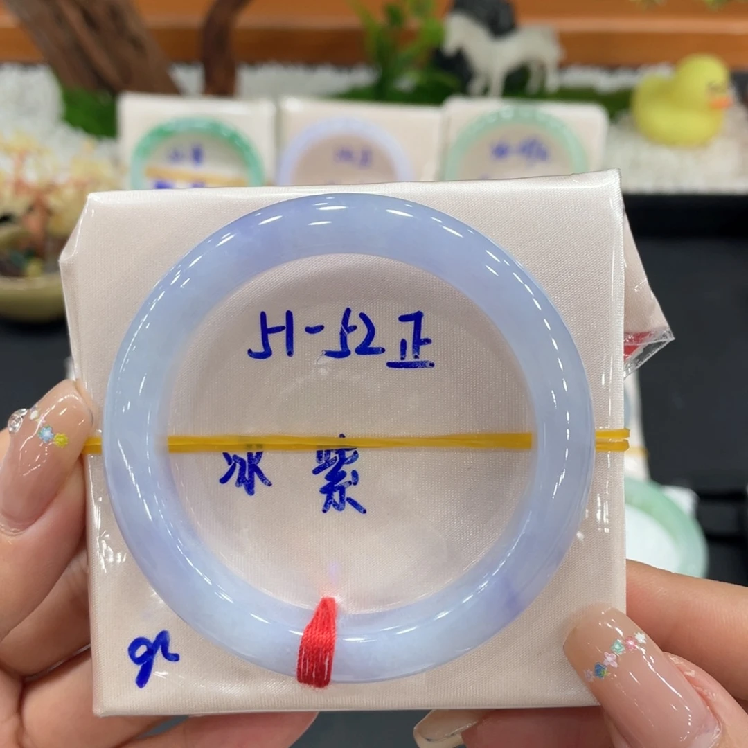 翡翠未镶嵌手镯天然缅甸翡翠A货手镯 66
