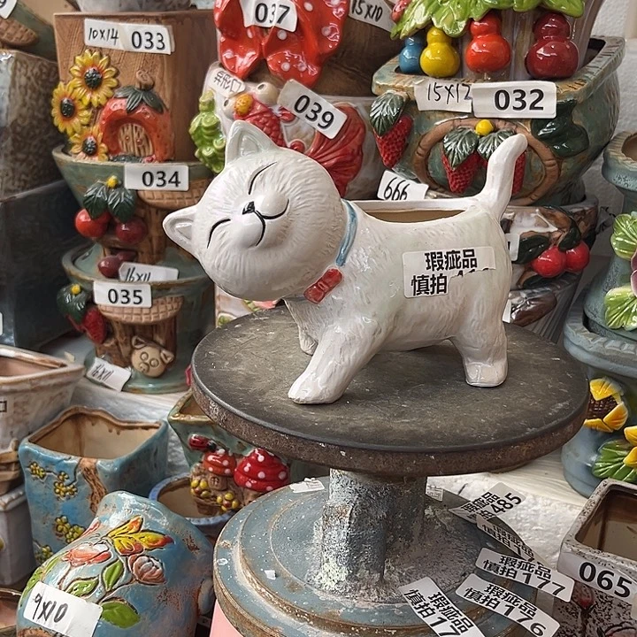 粗陶材质多肉花盆