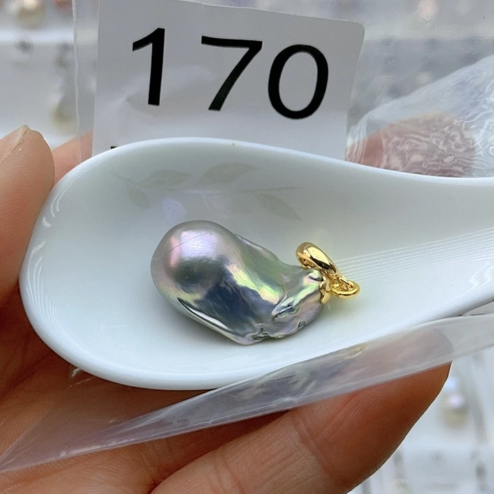 淡水珍珠颈饰9K金镶嵌