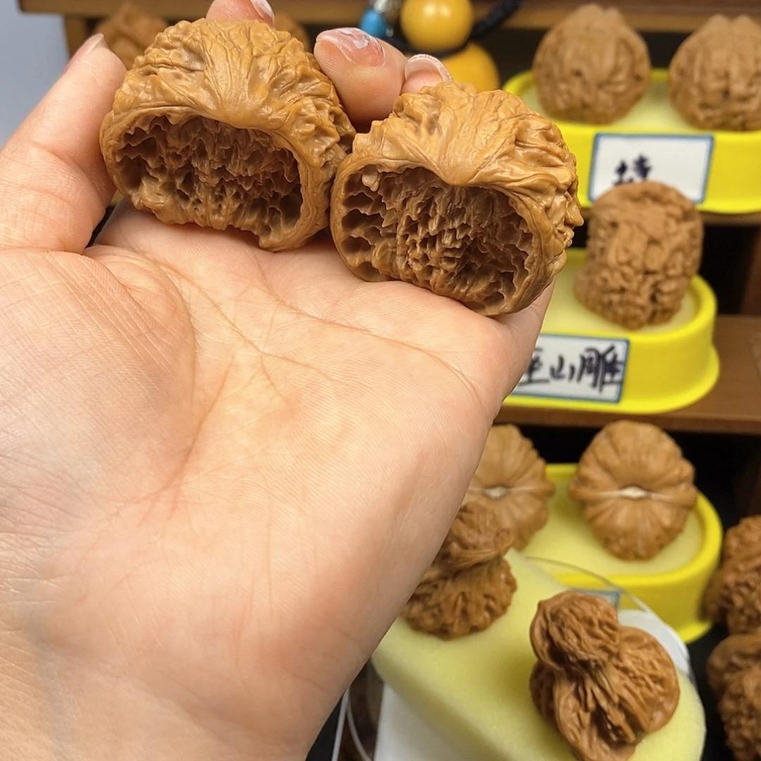 核桃聚宝盆 文玩/木作/... 文玩把件