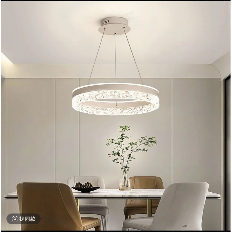 网红吊灯轻奢简约卧室灯LED房间餐厅灯北欧极简灯具创意中山灯具