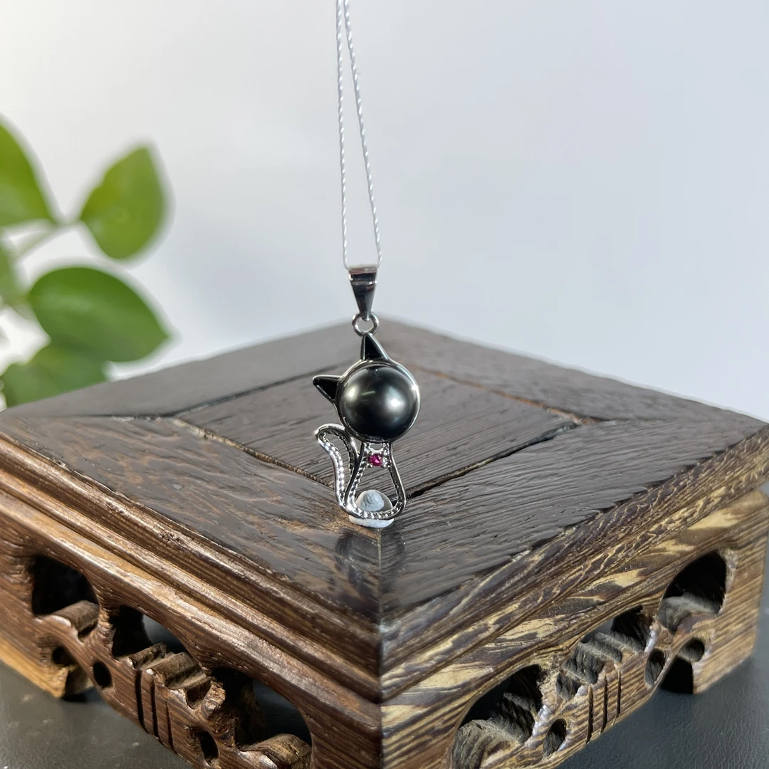 JGW17-016 s925银镶珍珠吊坠