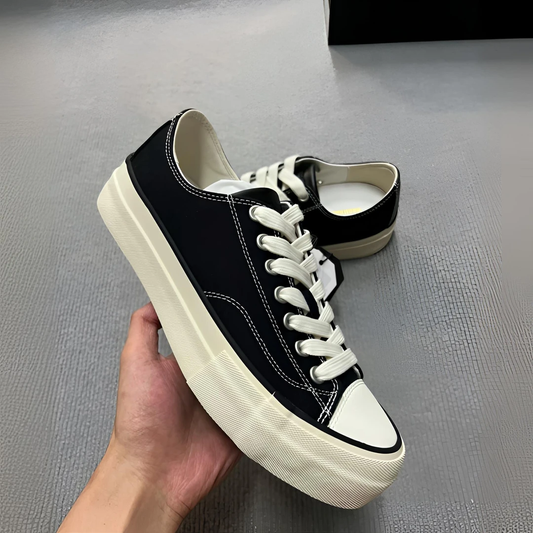 2025秋款男鞋帆布鞋透气系带休闲平底板鞋