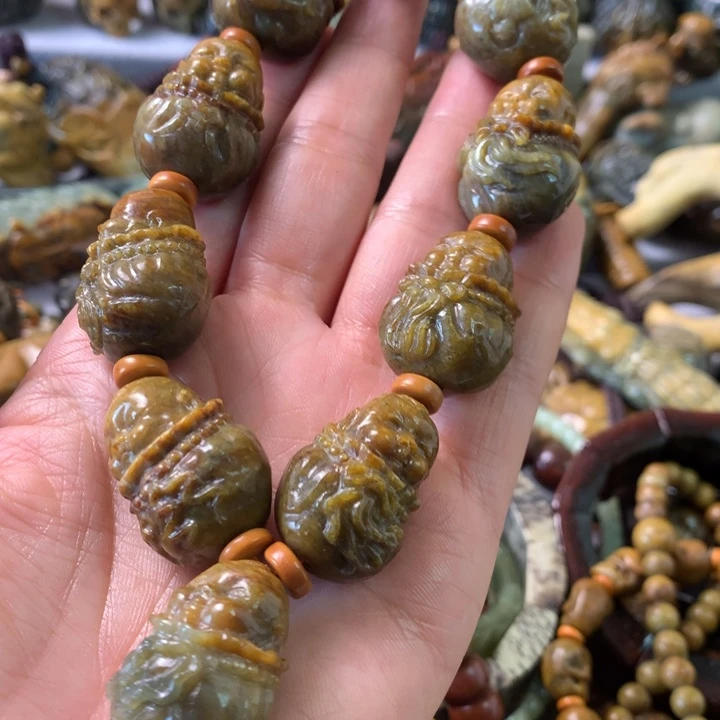 未镶嵌岫岩河磨玉（透闪石质玉）笔搁