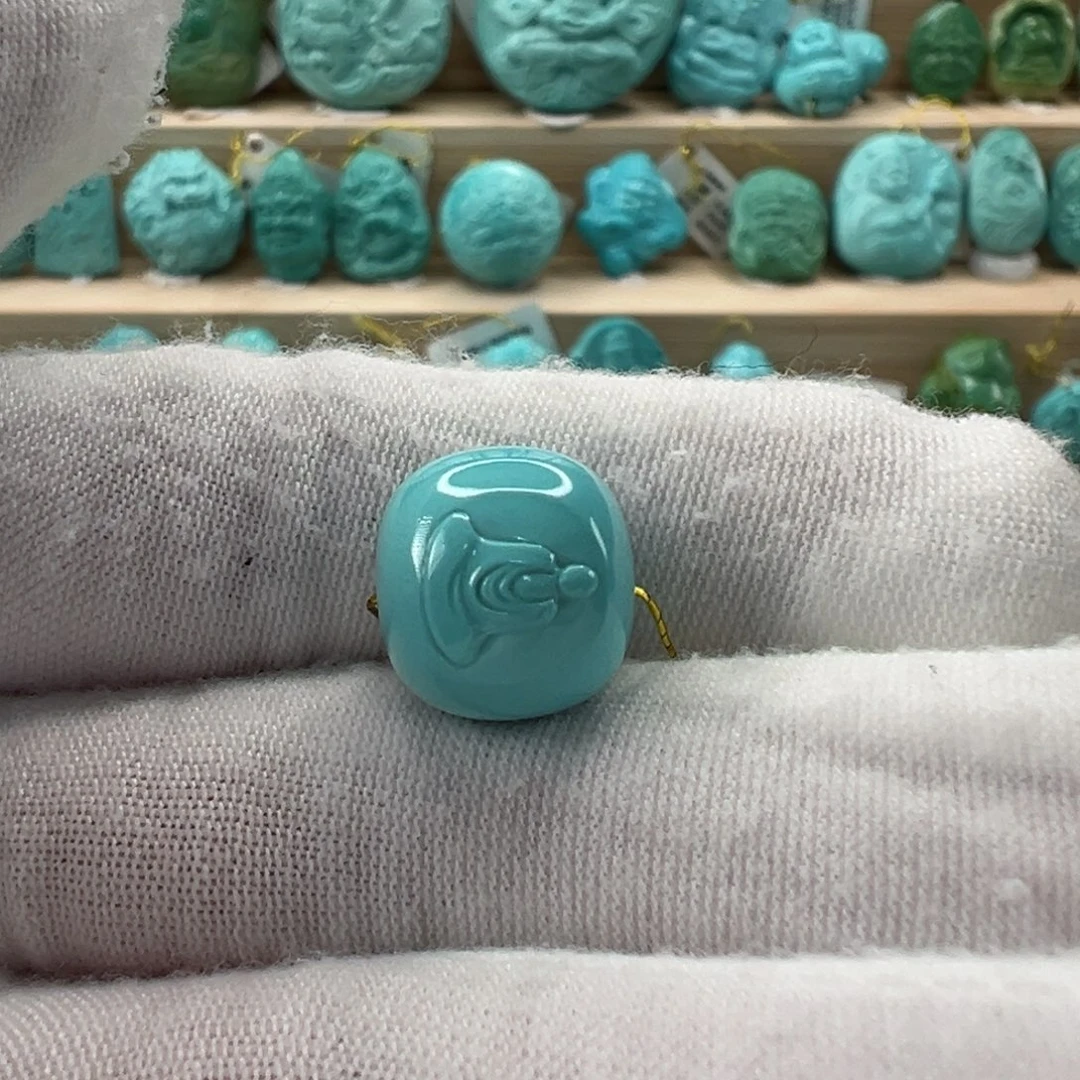 未镶嵌绿松石无相佛珠12.6x11.8mm