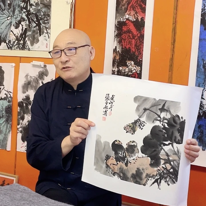 国画张圣敏先生纯手绘作品