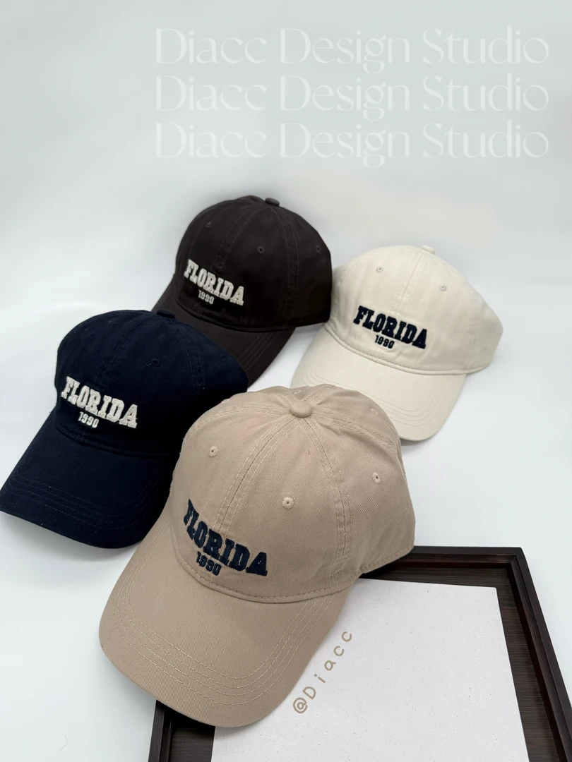 DIACC | Florida 原创设计可调节深顶刺绣宽帽檐显脸小百搭棒球帽